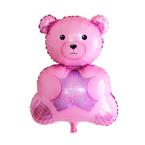 파티팝 파티용품 캐릭터2 알루미늄 풍선, 핑크곰곰, 20개입