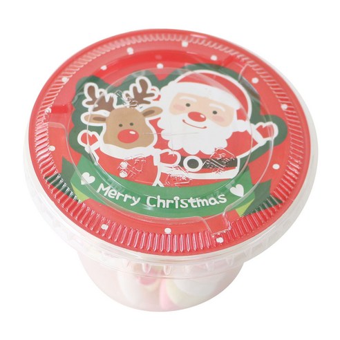 황씨네도시락 x-mas 산타덮개 30p + 투명머핀컵 소 30p + 평면뚜껑 30p, 1세트