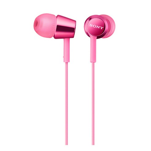 소니 컬러풀 사운드 이어폰, MDR-EX155AP, 핑크