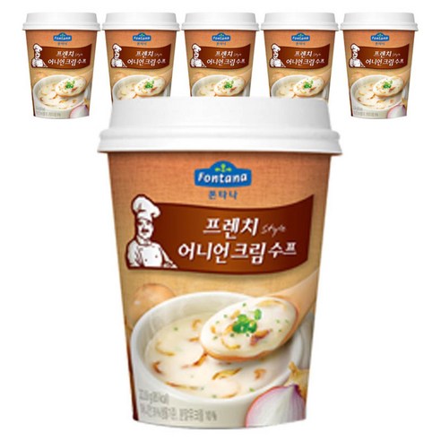 폰타나 프렌치 어니언 크림 컵수프, 20g, 6개