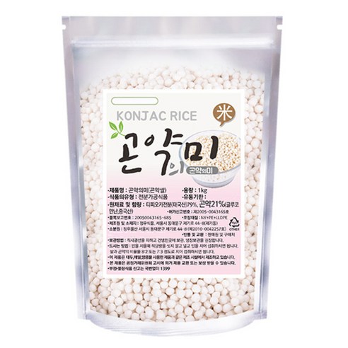 정우당 곤약의미 쌀, 1개, 1kg