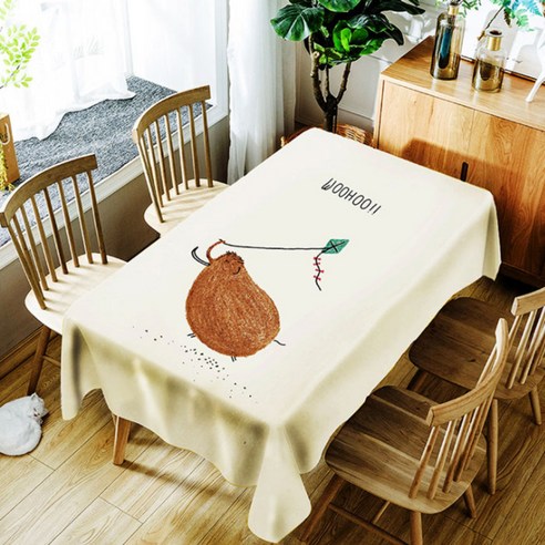 아울리빙 감성 디자인 주방 테이블보, C, 150 x 210 cm