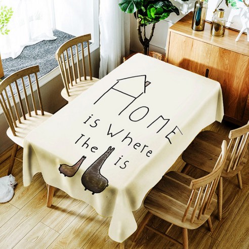 아울리빙 감성 디자인 주방 테이블보, A, 140 x 180 cm