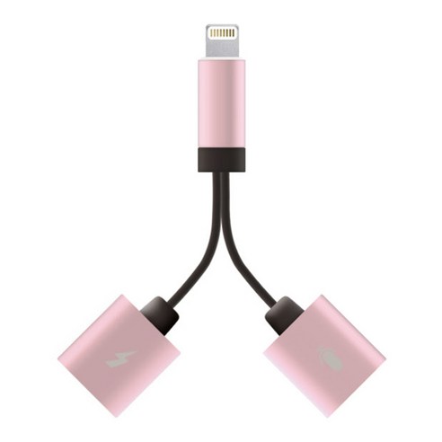 올웨이즈 애플 아이폰 iOS11 호환 블랙 라벨 트리플 젠더 핑크, 1개, 17cm
