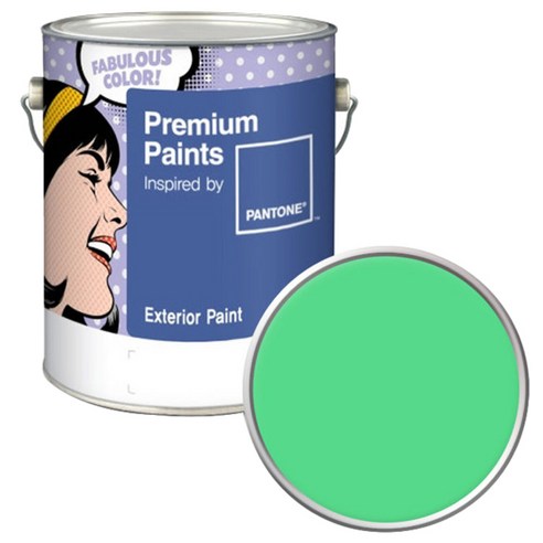 노루페인트 팬톤 외부용 실외 무광 페인트 4L, 15-6340 Irish Green