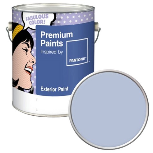 노루페인트 팬톤 외부용 실외 무광 페인트 4L, 13-3920 Halogen Blue