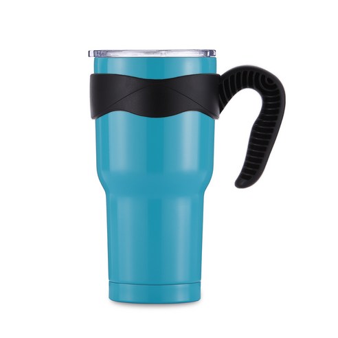 텀스카페 메가 진공스텐 텀블러 + 손잡이, 오션블루, 900ml