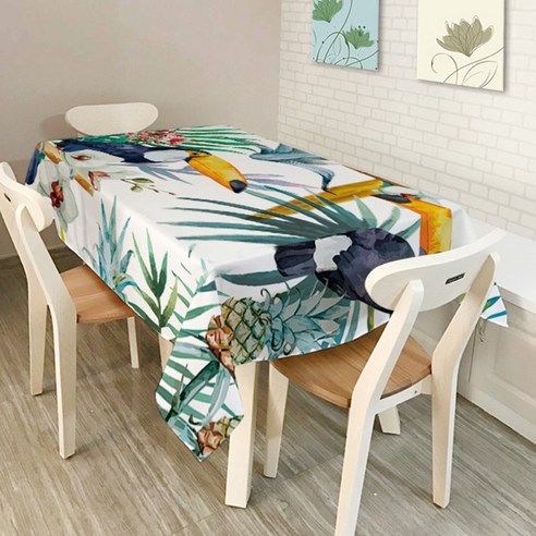 이코디 트로피칼 토우칸 테이블 보, 혼합 색상, 150 x 210 cm