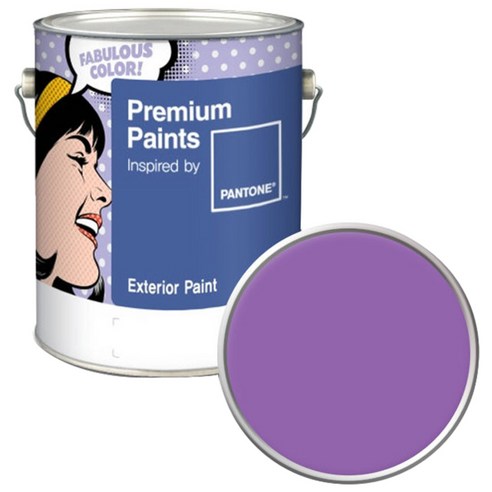 노루페인트 팬톤 외부용 실외 저광 페인트 4L, 17-3628 Amethyst Orchid