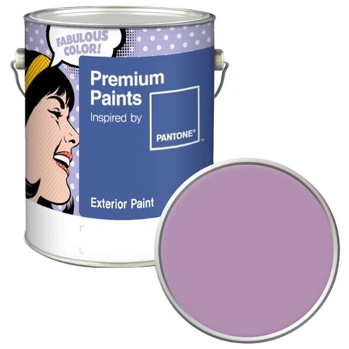 노루페인트 팬톤 외부용 실외 저광 페인트 4L, 16-3310 Lavender Herb