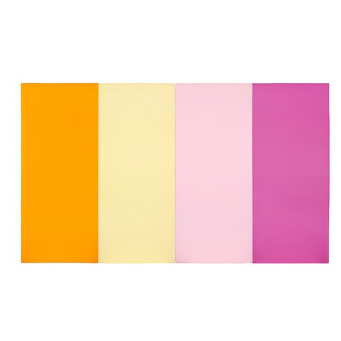 퍼니존 퍼니테라피 유아폴더매트 오렌지비비드 시리즈3, 오렌지 + 아이보리 + 베이비핑크 + 핫핑크, 대(W 240cm x L 140cm, 4cm)