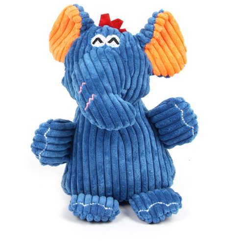 이코디 반려동물 코끼리 벨벳 쿠션 장난감 20cm, 블루, 1개