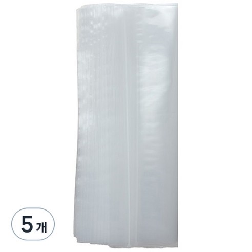 생활을그리다 다용도 투명 지퍼백 18 x 20 cm, 중(M), 50개입, 5개