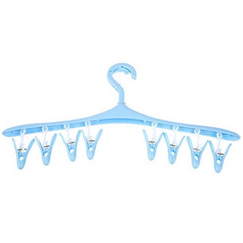 블럭마트 집게형 빨래건조걸이 블루, 3개