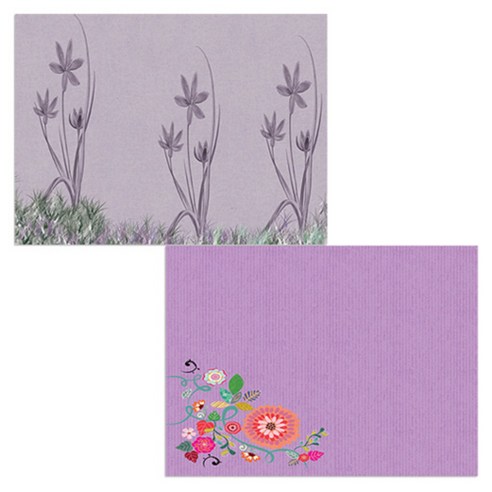 벨라 실리콘 식탁매트 2p 꽃가지1 세트, 꽃가지1, 꽃7, 385 x 285 mm, 두께 1mm