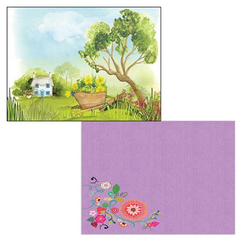 벨라 실리콘 식탁매트 2p 꽃가지1 세트, 꽃가지1, 한가로운오후, 385 x 285 mm, 두께 1mm