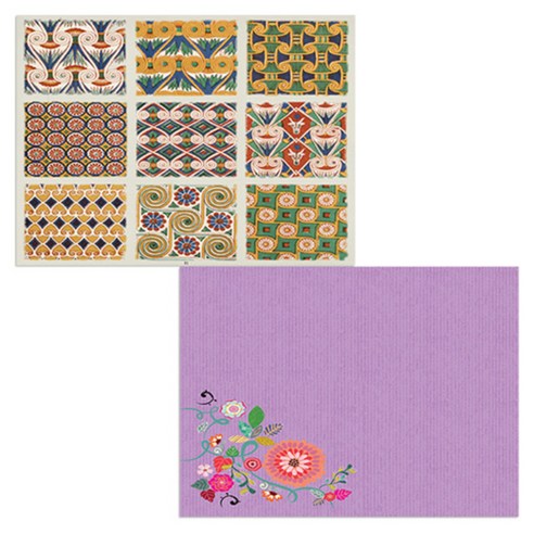 벨라 실리콘 식탁매트 2p 꽃가지1 세트, 꽃가지1, 카펫트2, 385 x 285 mm, 두께 1mm