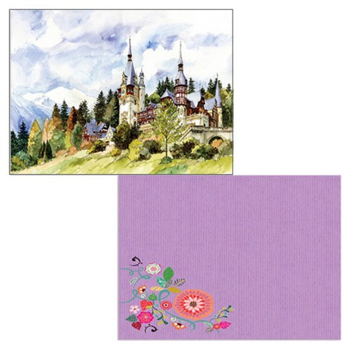 벨라 실리콘 식탁매트 2p 꽃가지1 세트, 꽃가지1, 풍경, 385 x 285 mm, 두께 1mm
