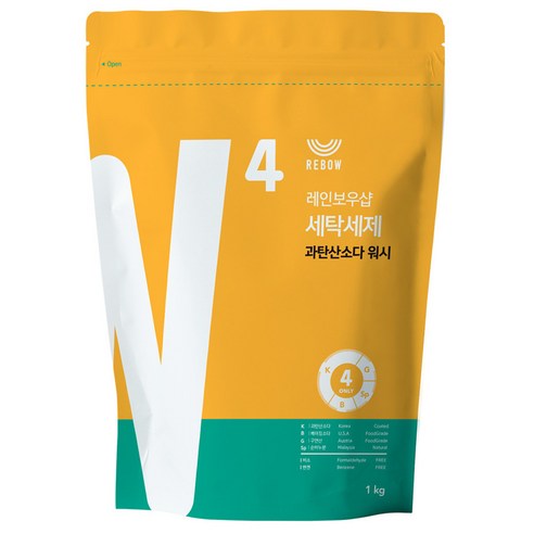 레인보우샵 과탄산소다 워시 세탁세제 리필, 1kg, 1개