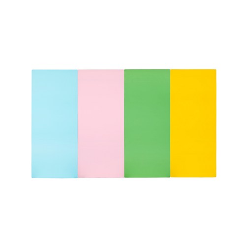 퍼니존 퍼니테라피 스카이블루비비드 시리즈4 유아폴더매트 대, 스카이블루 + 베이비핑크 + 그린 + 옐로우