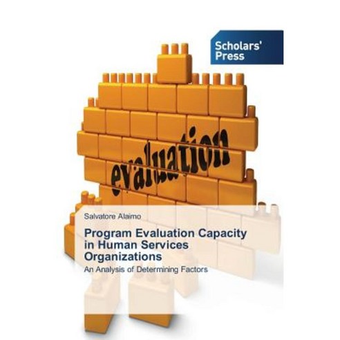 Program Evaluation Capacity in Human Services Organizations Paperback, Scholars'' Press