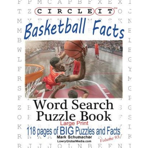 Circle It Basketball Facts Word Search Puzzle Book Paperback, Lowry Global Media LLC