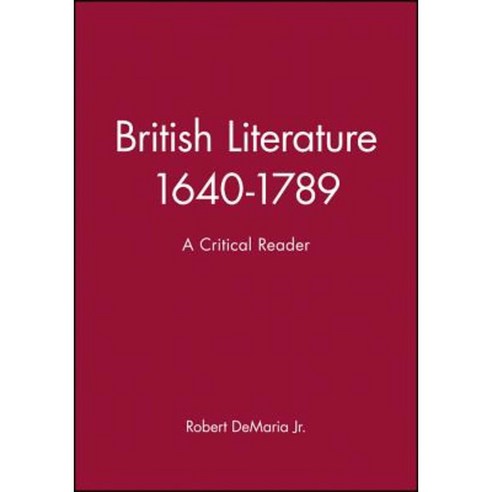 British Literature 1640-1789 Hardcover, Wiley-Blackwell