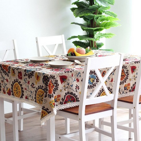 이코디 플클락 테이블 보, 혼합 색상, 60 x 60 cm