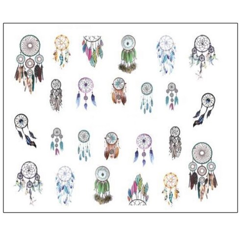 뷰티팝 워터데칼 네일 스티커 I 4p, 20, 4세트