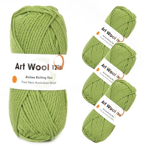 아트울12PLY 울 100% 뜨개실 4p, 3번 라임