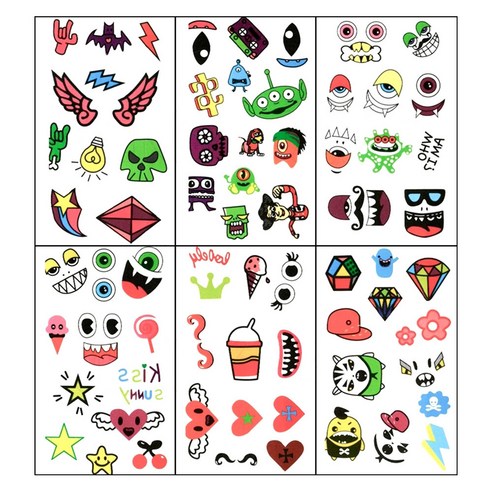 미니타투 세트, KT037, KT038, KT039, KT040, KT041, KT042, 1세트