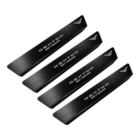 닥쏘오토 AL헤어라인 슬림핏 도어스커프 4p, G4렉스턴, 블랙