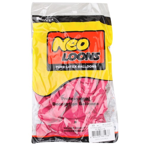 네오룬스 30 cm 라운드풍선 50p, 스탠다드 푸치샤, 1개