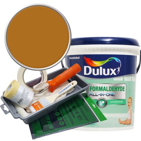 듀럭스 안티 포름알데히드 올인원 페인트 3L 세트, Gold Bazaar