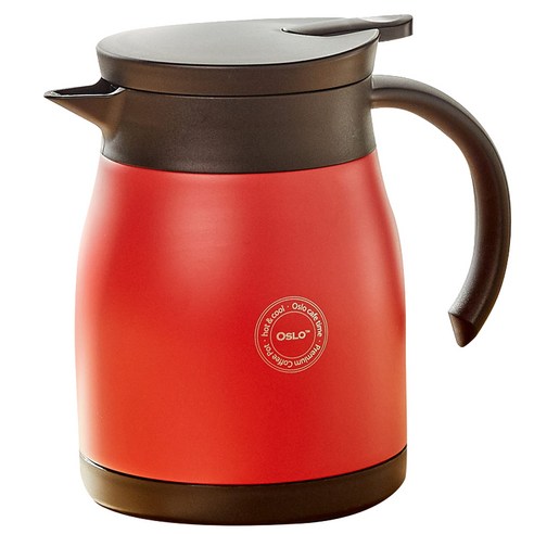 오슬로 피카 보온 보냉 커피 서버포트, 800ml, 레드