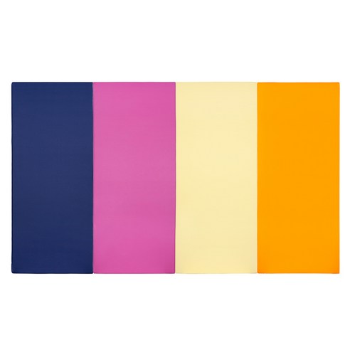 퍼니존 퍼니테라피 블루비비드 시리즈5 유아폴더매트, 블루 + 핫핑크 + 아이보리 + 오렌지