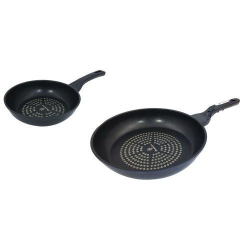 코코렉스 다이아몬드 코팅 인덕션 후라이팬 2p 명절 선물 세트, 1세트, 후라이팬 20cm + 30cm