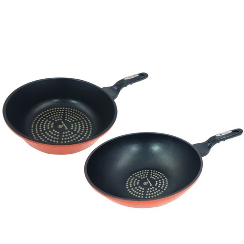 코코렉스 다이아몬드 코팅 궁중팬 2p 명절 선물 세트, 1세트, 궁중팬 28cm + 30cm