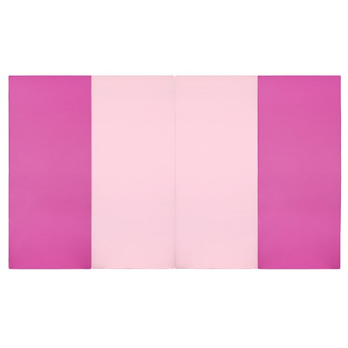 퍼니존 퍼니 테라피 핫 핑크 비비드 시리즈 6 유아폴더매트, 핫 핑크 + 베이비 핑크
