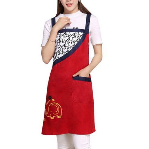 핑크망고 코끼리 앞치마, C, 1개