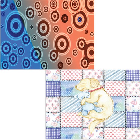 벨라 실리콘 식탁매트 2p 낮잠 세트, 낮잠, 동그라미2, 385 x 285 mm, 두께 1mm