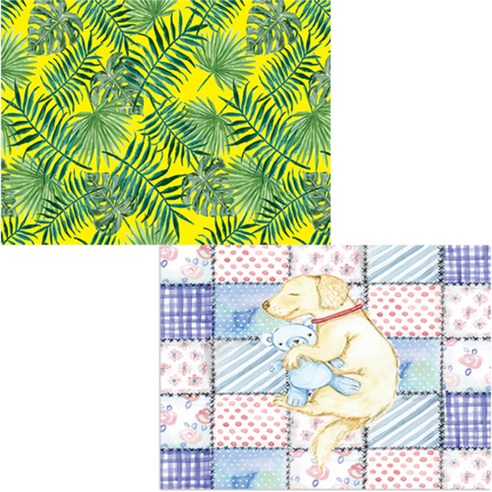 벨라 실리콘 식탁매트 낮잠 세트, 낮잠, 풀그린, 385 x 285 mm