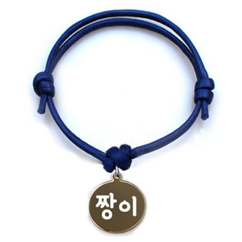 애드봉 펫츠룩 굿모닝 블루 반려동물 목걸이 S + 메탈원형 팬던트 M, 골드(짱이), 1개