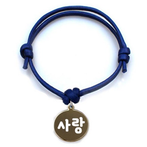 애드봉 펫츠룩 굿모닝 블루 반려동물 목걸이 S + 메탈원형 팬던트 M, 골드(사랑), 1개