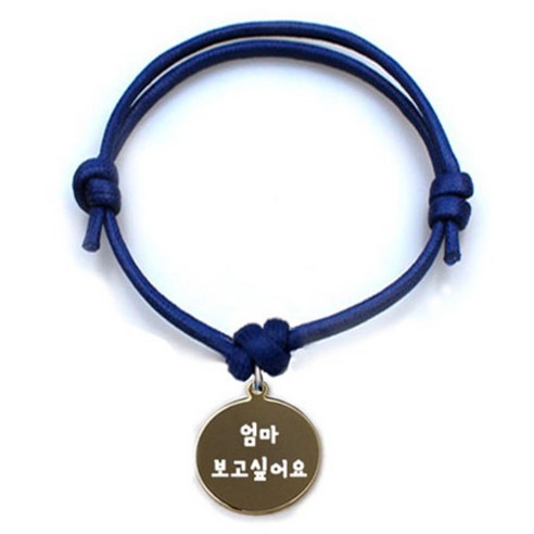 애드봉 펫츠룩 굿모닝 블루 반려동물 목걸이 S + 메탈원형 팬던트 M, 골드(엄마보고싶어요), 1개