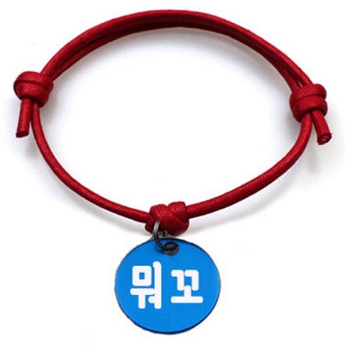 펫츠룩 굿모닝 레드 반려동물 목걸이 S + 알미늄 원형 팬던트 M, 블루(뭐꼬), 1개