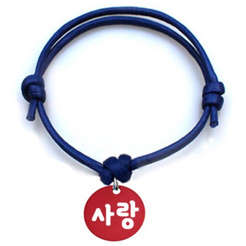 펫츠룩 굿모닝 블루 반려동물 목걸이 S + 알미늄원형 팬던트 M, 레드(사랑), 1개