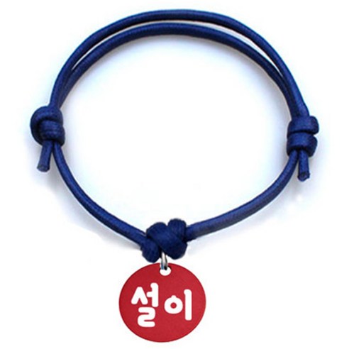 펫츠룩 굿모닝 블루 반려동물 목걸이 S + 알미늄원형 팬던트 M, 레드(설이), 1개