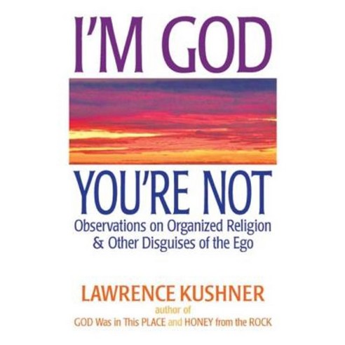 I''m God You''re Not: Observations on Organized Religion & Other Disguises of the Ego Hardcover, Jewish Lights Publishing