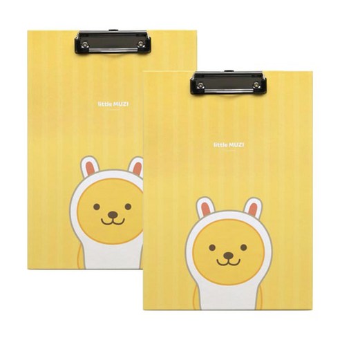 카카오프렌즈 리틀프렌즈 A4 클립보드, 리틀 무지, 2개입